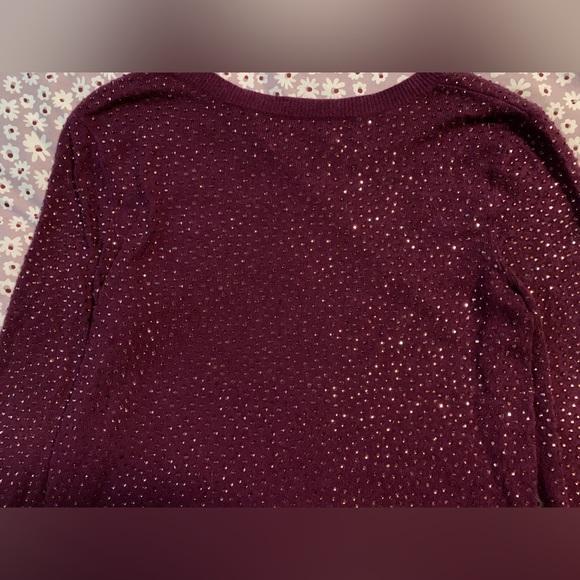 ASO Taylor Swift Alice + Olivia Cena Purple Rhinestone Sweater Eras Tour - Picture 10 of 13